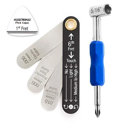 Image of MusicNomad Truss Rod Neck Relief Measure and Adjust Kit Compatible with Gibson PRS (USA) Guitars (MN611)