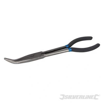 Image of Silverline Long Reach Electronics Pliers Straight