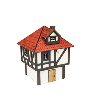 Image of War World Gaming Medieval Town Small House (Painted/Unpainted) 28mm Fantasy Wargame Terrain Model Diorama