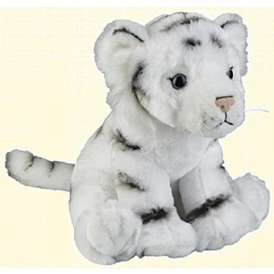 Image of Ravensden Soft Plush White Tiger Sitting 24cm