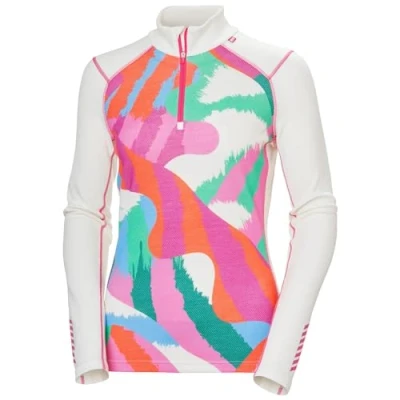 Image of Helly Hansen Women&#039;s LIFA® Merino Midweight 2 in 1 Graphic Half zip Base Layer
