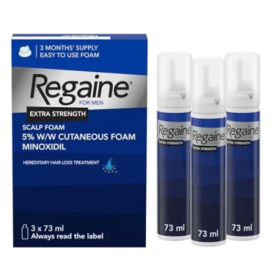 Image of Regaine For Men Hair Regrowth Foam 3 x 73ml (Packing May Vary)