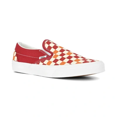 Image of Vans Classic Unisex Slipons, Size: 115, Red shoes