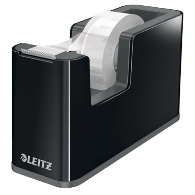 Image of Leitz Tape Dispenser, Heavy Base, Included, Black/Grey, Dual Colour Range, 53640095