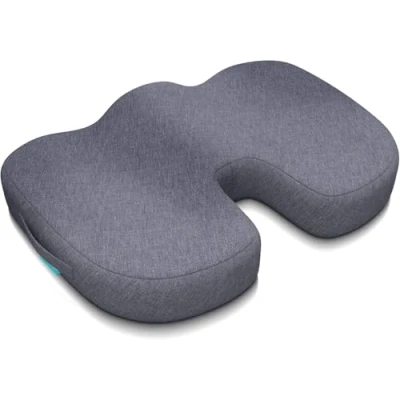 Image of Gel Seat Cushions Non Slip, Memory Foam, Orthopaedic Office Chair Cushions, Coccyx Cushion Pressure Relief &amp; Back Support Car for and Driving Gifts Women Men