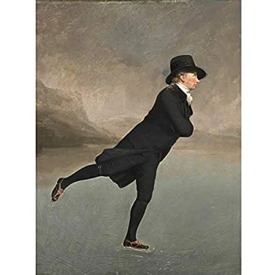 Image of Raeburn Skating Minister Duddingston Painting Art Print Canvas Premium Wall Decor Poster Mural