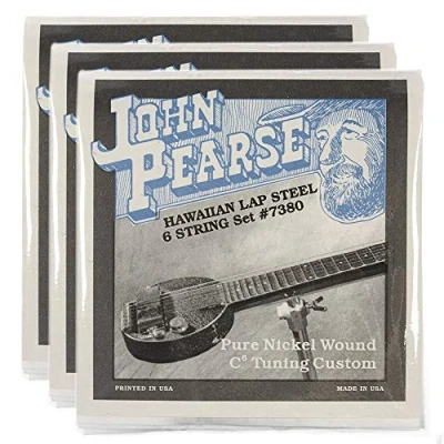 Image of John Pearse Hawaiian Lap Steel Strings Pure Nickel C6 Tuning 15 32 (3 Pack Bundle)