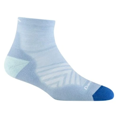 Image of Darn Tough Run 1/4 Ultra Lightweight with Cushion Sock (Style 1048) Sky, Large, L
