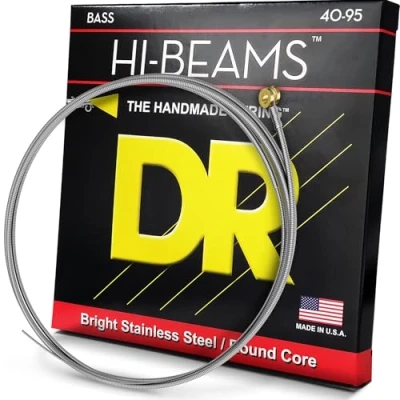 Image of DR Strings HI BEAM™ Stainless Steel Bass Strings: Extra Light 40 95