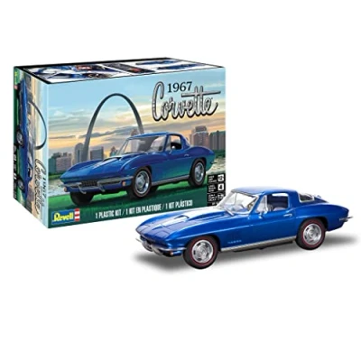 Image of Revell Monogram 14517 1967 Corvetteq Coupe 1:25 Scale Unbuilt/Unpainted Plastic Model Kit