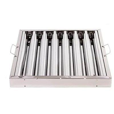 Image of Pack of 6 Stainless Steel Commercial Kitchen Canopy Grease Baffle Filter 495x495mm