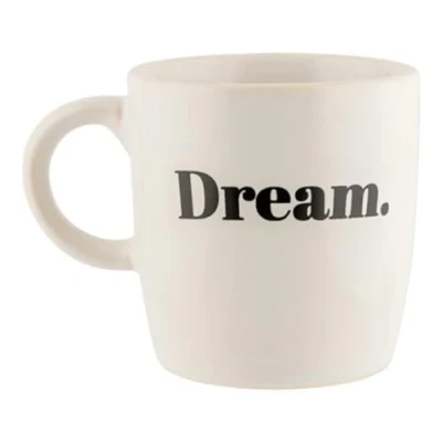 Image of FabFinds Coffee Mug Slogan Mugs for Women Giftable Tea 330ml (Black &amp; White Dream)