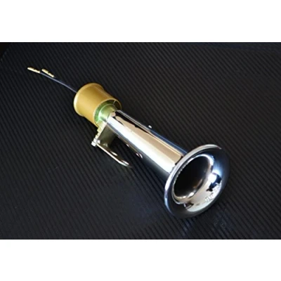 Image of 24/7Auto New Chrome 24V Wolf Whistle Air Horn for truck HGV Lorry