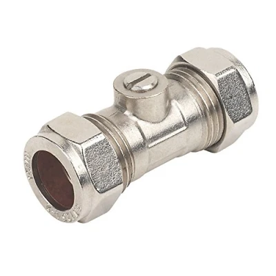 Image of Plumbing Fittings Isolating Valve Chrome 15mm
