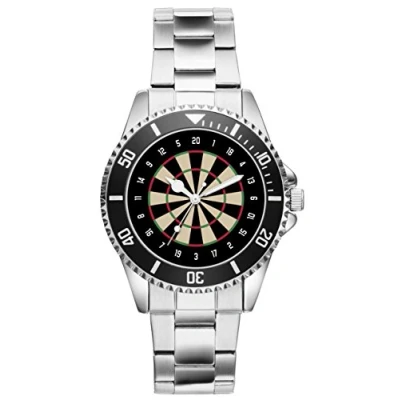 Image of KIESENBERG 6037 Gift for Darts Fan Clock