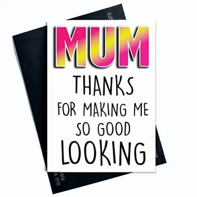 Image of Funny Mother&#039;s Day Card Birthday for Mum Humour Joke Novelty Cards Christmas Laughter Greeting Her Fav PC346