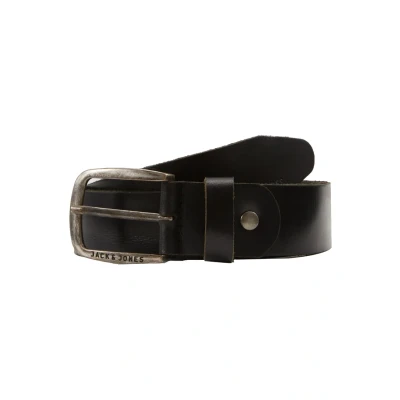 Image of Jack and Jones Jacpl Leather Belt Mens Gents Black 80