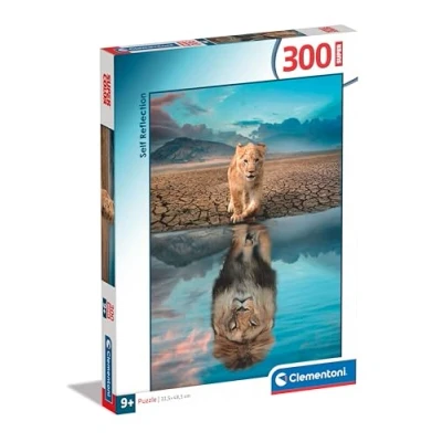 Image of Clementoni Jigsaw Puzzle Self Reflection 300 Pieces Supercolor For Children 9 11 Years, Cartoon, Gift Boy/Girls, Realistic, Kids, Made In Italy, 21719