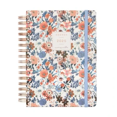 Image of Finocam Moniquilla 2025 Agenda 1 Day Page January December (12 months) Spanish Poppy