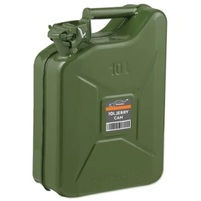 Image of Xtremeauto Jerry Can Fuel Metal Petrol Water Container Cans Extra Large Liquid Storage Canister For Diesel, Petrol, Oil &amp; UN Approved, TUV/GS Certified (10L Can)