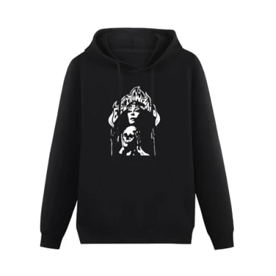 Image of Lahe Electric Wizard Hoody Graphic Top Mens Printed Hoodie Size S Black