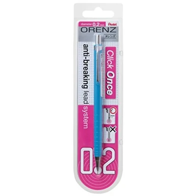 Image of Mechanical Pencil Orenz 100% Shatterproof in Blister Card 0.2mm Light Blue