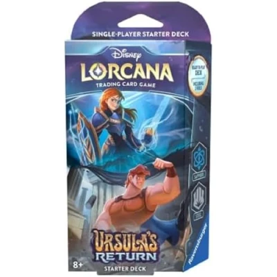 Image of Ravensburger Disney Lorcana TCG Return of Ursula Trading Card Game Starter Deck Sapphire &amp; Steel