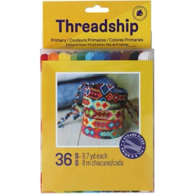Image of Prism 36 x 8 m Floss Primary Divisible Stranded Cotton Skein Pack