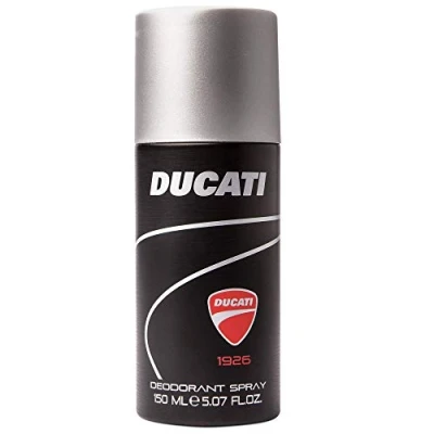 Image of Ducati 1926 Deodorant Spray Woody and Aromatic Fragrance for Men Bergamot, Lavender &amp; Vanilla Notes Male Daily Grooming Essentials Masculine Refreshing Scent 150 ml