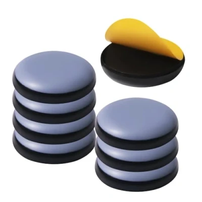 Image of Furniture Sliders For Carpet And Hardwood Floors Adhesive Glides Self Stick pads (round30mm, 8)