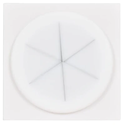 Image of AV:Link Silicone Grommet Filled Aperture Snap in Wall Plate Module 50 x 50mm