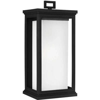 Image of Roscoe 1 Light Outdoor Large Wall Lantern Black IP44, E27