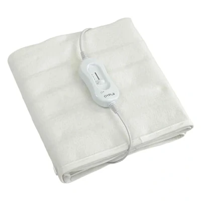 Image of Oypla Machine Washable Double Electric Blanket Heated Underblanket with 3 Heat Settings and Controller