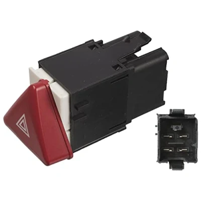 Image of 1K0953509A Switch, hazard light FEBI BILSTEIN 106239 12V with relay