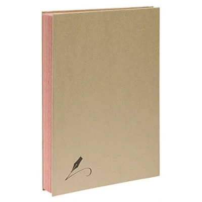 Image of Exacompta Ref 22209E Forever Collection Signature Book 24 x 32cm in Size, Suitable for A4 or Folded A3 Documents, 20 Compartments, 300gsm Kraft Brown