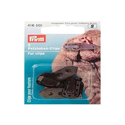 Image of Prym Fur Clips, Brown, Braun, 2 Stück