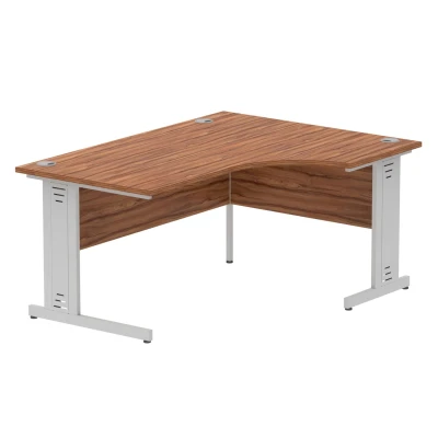 Image of Impulse Cable Managed 1600 Left Hand Crescent Desk Walnut Re