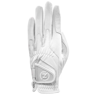 Image of Zero Friction Ladies Cabretta Elite Left Hand Regular Golf Glove, One Size, White