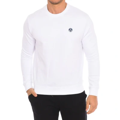 Image of North Sails Mens Long sleeved crew neck sweatshirt 9024070 men White Size Small