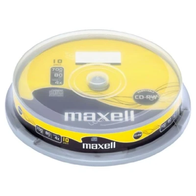 Image of Maxell CD RW80 10 Pack Spindle