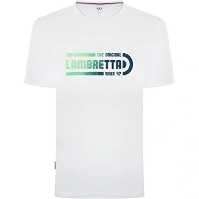 Image of Lambretta Mens Fade Logo T Shirt (XXX Large, White)