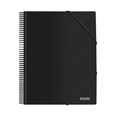 Image of Dohe Ring Binder with 30 Covers P.P (80 mic) A4 Spiral Black