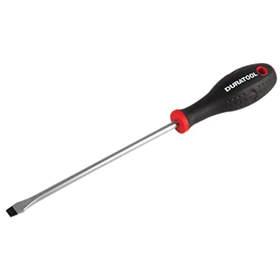 Image of DURATOOL D03431 8mm x 175mm Slotted Screwdriver , Black