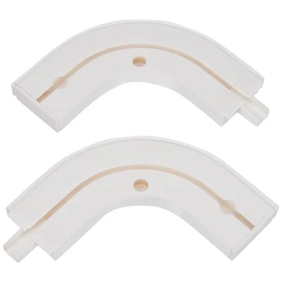 Image of Gardinia GE1 Round Arch with End Piece 13.5 x cm 1 Pair White, 13,5/13,5