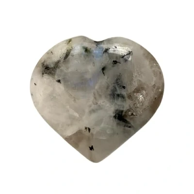 Image of VIE Mini Crystal Heart, 2 3cm, Rainbow Moonstone