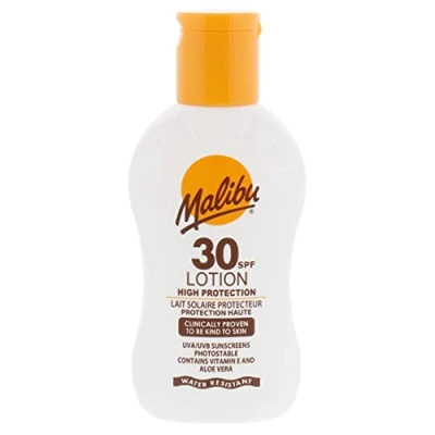 Image of Malibu Sun SPF 30 Lotion, High Protection Cream, Water Resistant, Vitamin Enriched, 100ml