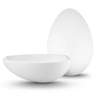 Image of Netuno 1x Styrofoam Eggs 20 cm White Decorative Easter Ideal for Decoration Crafts Modelling as a Gift