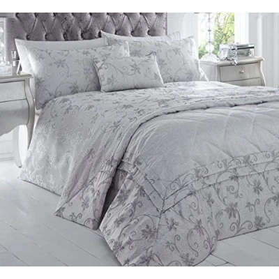 Image of Homespace Direct Shimmer Glitter Jacquard Filled Boudoir Cushion 32cm X 50cm