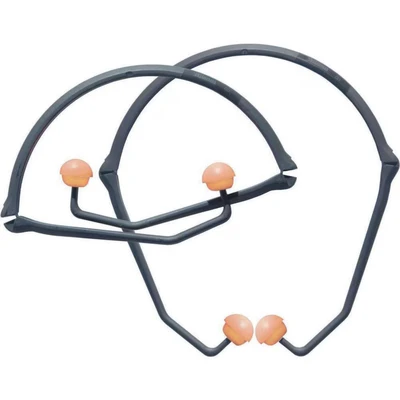 Image of Honeywell 1005952 Howard Leight PerCap® Banded Earplugs, Foldable, Disposable, Oval Pad Shape, SNR 24, Suitable for Army Defence/Construction/Mining/Energy (1 Piece)