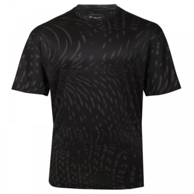 Image of KAM T Shirt Active Performance Short Sleeve Graphic Print Crew Neck Gym Mens Plus Size 2XL 8XL AP003 (UK, Alpha, 3XL, Plus, Regular, Black)